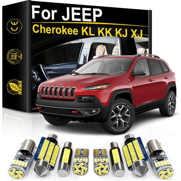 For Jeep Cherokee XJ KL KJ KK 1998 2000 2001 2008 2010 2015 2016 2017 2018 2019 2020 Accessories Car Interior LED Lights Canbus