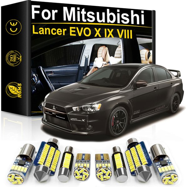 Für Mitsubishi Lancer Evo X10 Evolution 7 8 9 IX 2003-2016 Canbus Auto LED Innen Lichter Karte Dome Stamm Kennzeichen Lampe