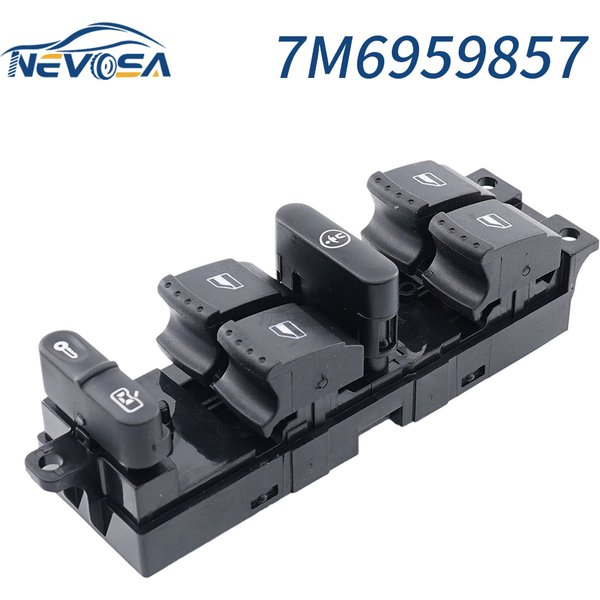 NEVOSA 7M6959857 For VW SHARAN FORD GALAXY SEAT ALHAMBRA Power Window Lifter Control Switch Button Door Lock Parts 13Pins