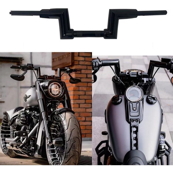 Guidons de moto 50 mm 6'8'10'Rise pour Harley 883 1200 FatBoy Breakout Street Bob