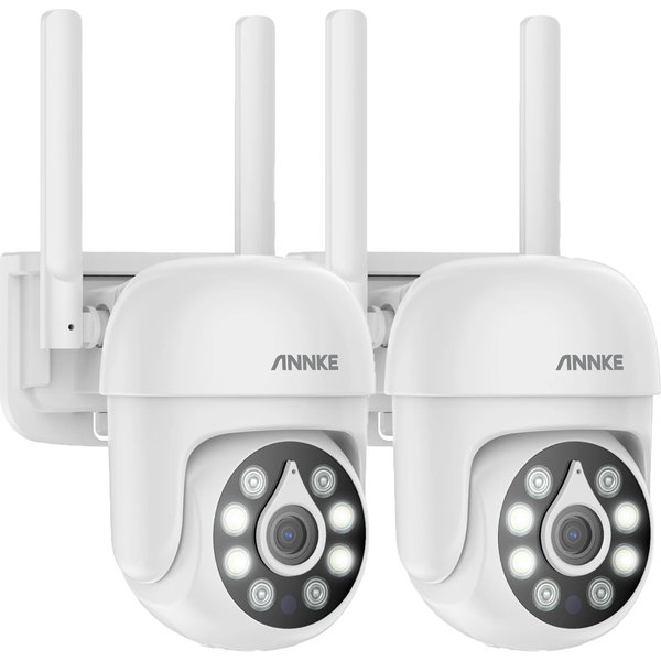Annke 2pcs h.264 5mp drahtlose Kamera Video überwachungs kamera Zwei-Wege-Audio-WLAN-IP-Überwachungs kamera 3,6mm ip66 wetterfest