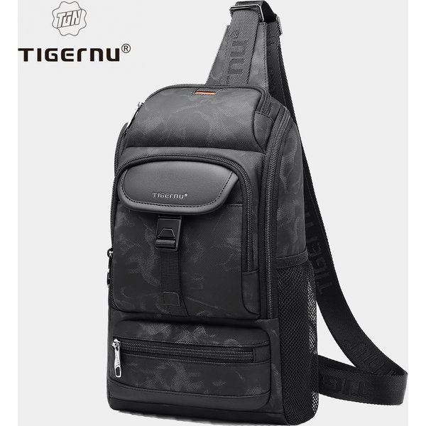 Tigernu New Fashion Multi-Pocket Chest Bags With Innovative Zipper Design Splashproof Shoulder Bag Large Capacity Traveling