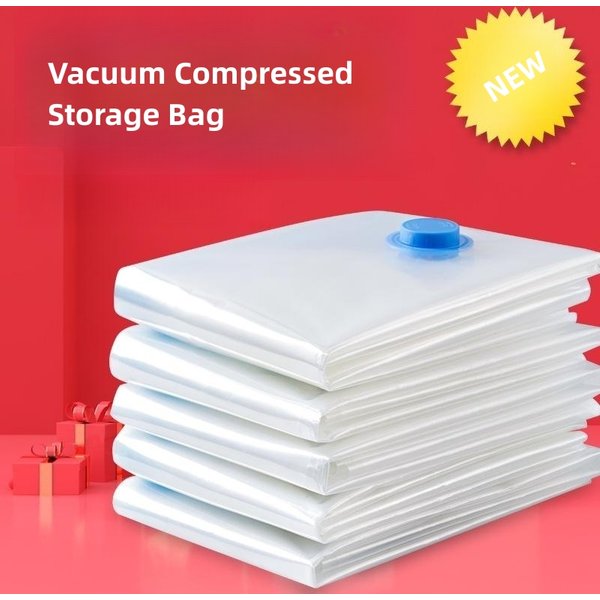 3-5PCS Vacuum Bag and Pump Cover for Clothes Storing Large Plastic Compression Empty Bag Travel Accessories Storage Container