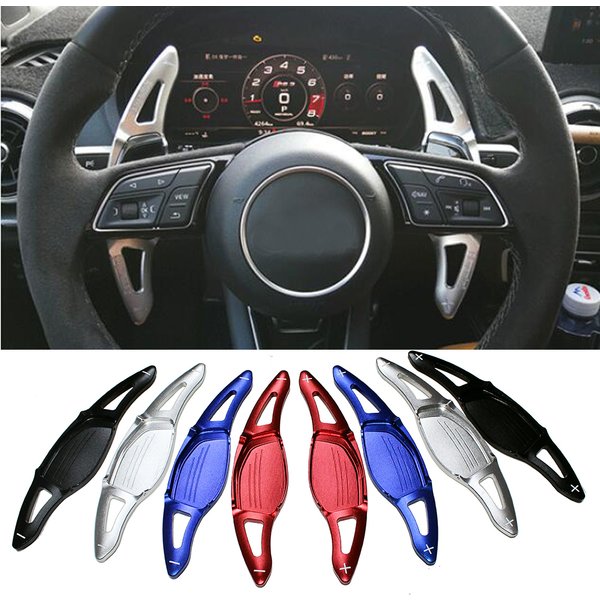 2 Stück Lenkrad-Schaltwippen-Verlängerung für Audi R8 2016 2017 2018 RS3 2017 2018 TT RS 2016 2017 2018 Auto-Zubehör
