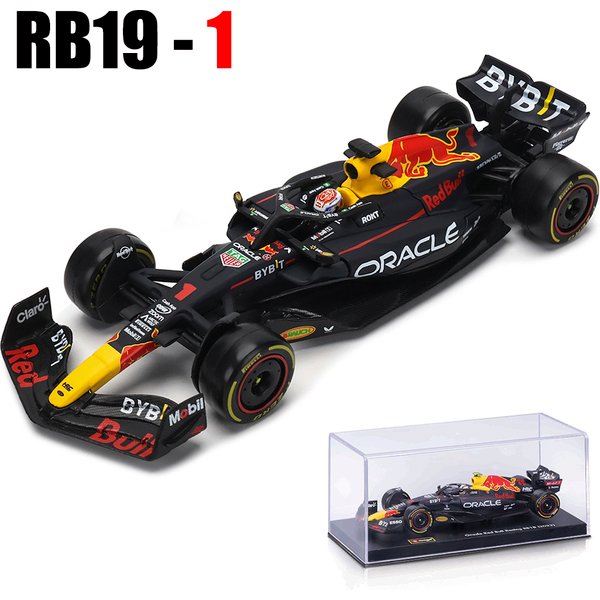 Bburago 1:43 2023 F1 Red Bull Racing RB19 1 # Verstappen 11 # Perez Rennmodell Simulationsautomodell Legierungsautospielzeugsammlung