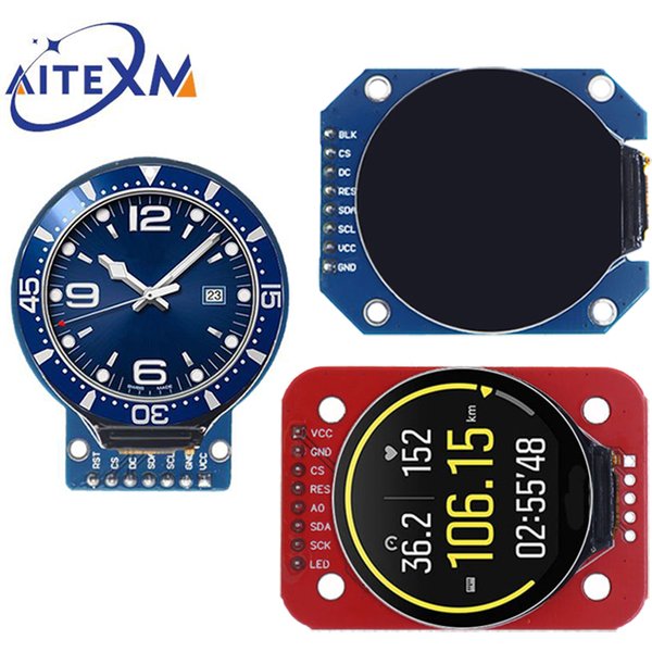 TFT Display 1,28 Zoll TFT LCD Display Modul Runde RGB 240*240 GC9A01 Treiber 4 Draht SPI Schnittstelle 240x240 PCB Für Arduino