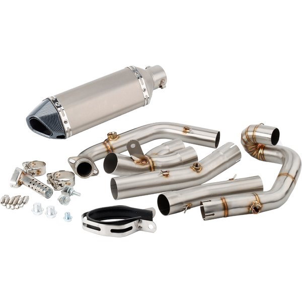 Für Suzuki SV650 SV650S 2003 2004 2005 2006 2007 2008 2009 2010 2011 2012 2013 2014 2015 Motorrad-Auspuffverbindungsrohr Slip-On-Auspuffrohr