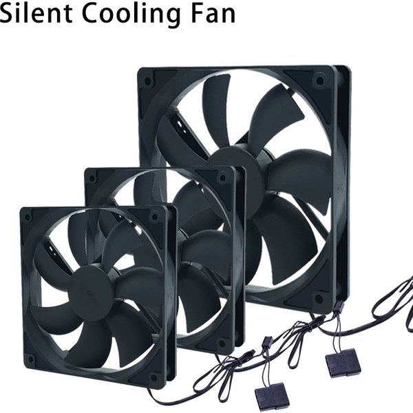 80mm 90mm 120mm ventilateur d'ordinateur silencieux ventilateurs PC silencieux pour ordinateur boîtier GPU CPU refroidisseur radiateur de refroidissement