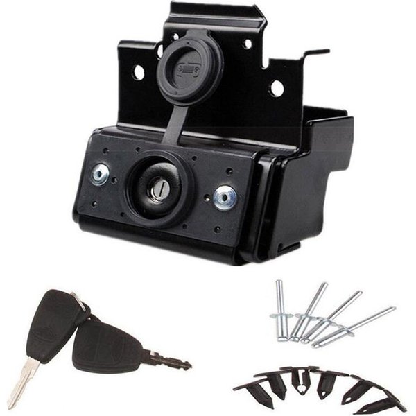 Locking Hood Catch Lock Latch Buckle Kit For Jeep Wrangler JK 2007-2017 Anti-Theft Hood Latch Catch Engine Cover Lock Match Key
