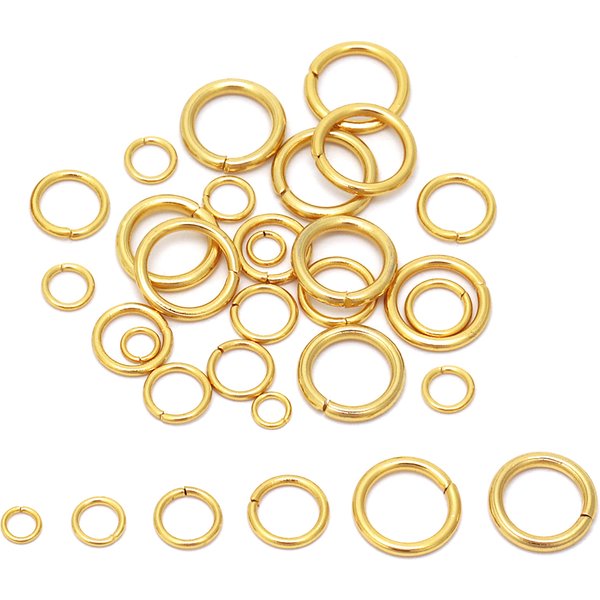 100-200 Stück Edelstahl 4mm 5mm 6mm 7mm 8mm Wasser Gold Biegeringe Anschlüsse DIY Schmuckherstellung Accessoires Zubehör Erkenntnisse