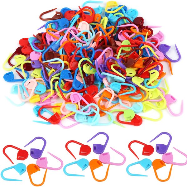 1000pcs Mix Color Plastic Small Clip Locking Stitch Markers Crochet Latch Knitting Tools Needle Clip Hook Sewing Tool