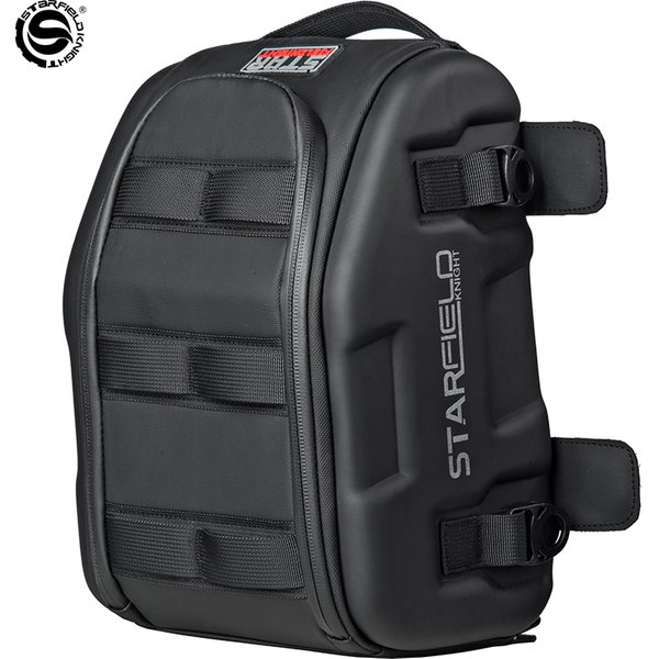 Motorcycle Seat Back Bag Tail Box Waterproof Riding Racing Large Capacity Hard Case Luggage Bag Black Fuel Tank Motorbike Bags