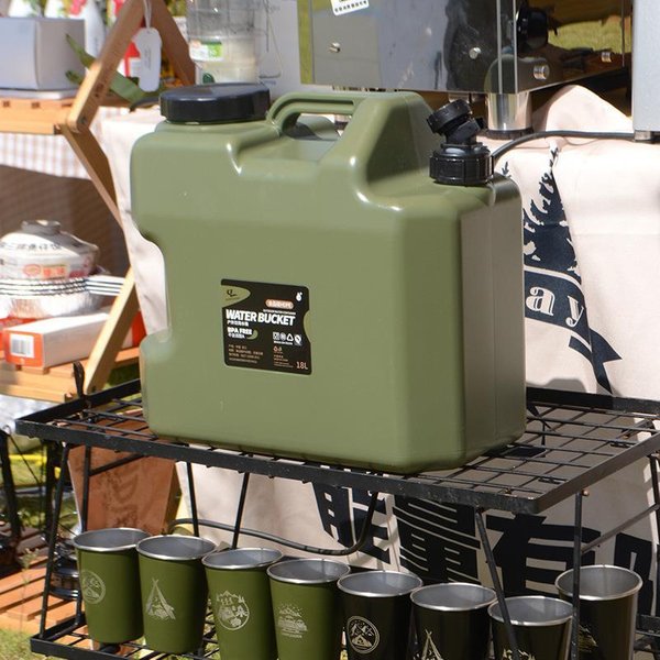 Wüsten fuchs im Freien Camping Wassersp eicher Eimer trinken Seemann tragen Kopf nach Hause Auto Wassersp eicher Militär grün pe squa