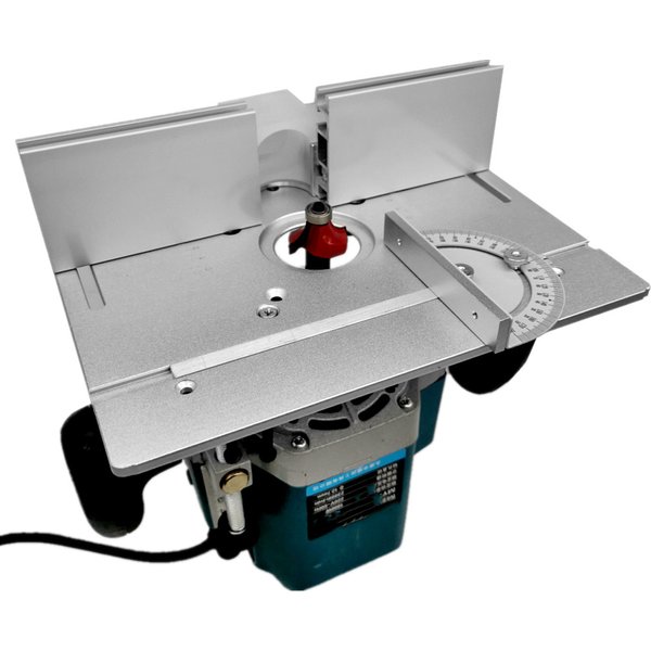 Base de Machine de découpage, bouclier Transparent ou jauge de Tenon ou routeur à bois, système de banc pour le travail du bois, ensemble de plaques d'insertion de Table de routeur