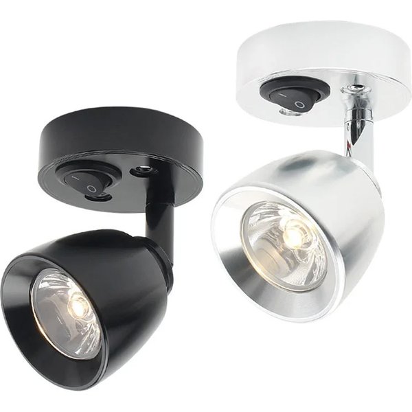 Lampes murales de lecture LED 12-24V pour bateaux et camping-cars, lampes LED 3W pour ferries, bateaux et yachts, luminaires de lecture LED pour camping-cars