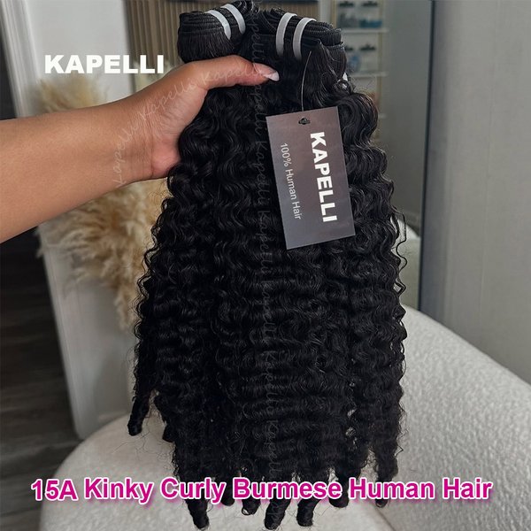 30" Burmese Curly Human Hair Bundles 15A Pix Curls Bundles Curly Double Drawn Unprocessed Virgin Ocean Spiral Hair Extensions