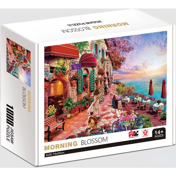 70*50cm Erwachsenen Puzzle 1000 Stück Papier Puzzles die Morgen blüte berühmte Mal serie Lernen Bildung Handwerk Spielzeug