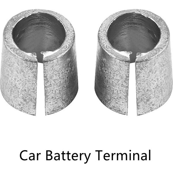Manchons d'adaptateurs de poste de batterie de voiture, 2 pièces, convertisseurs de bornes de batterie de voiture, manchons d'adaptateurs de poteau, cale de réparation positive et négative