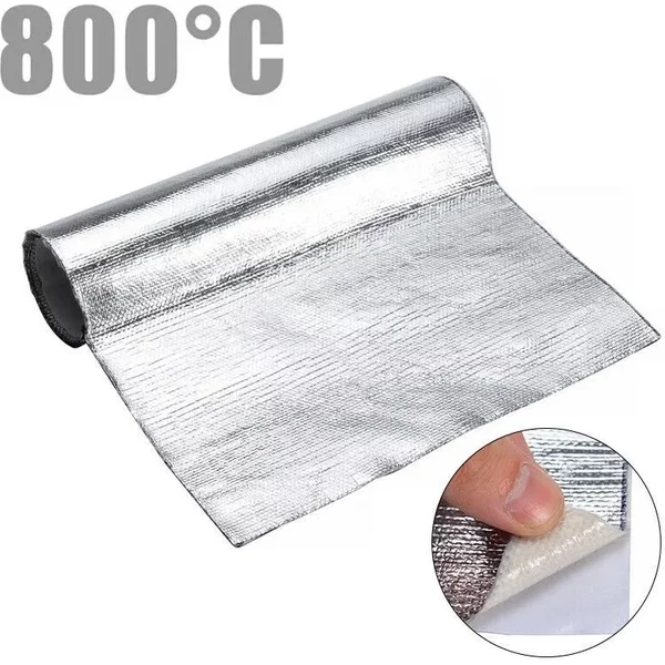 50x 100 cm Auto Wärme Schutz Pad Film Hitzeschild Isolierung Haube Sound Deadener Schutz Motorrad Film Matte
