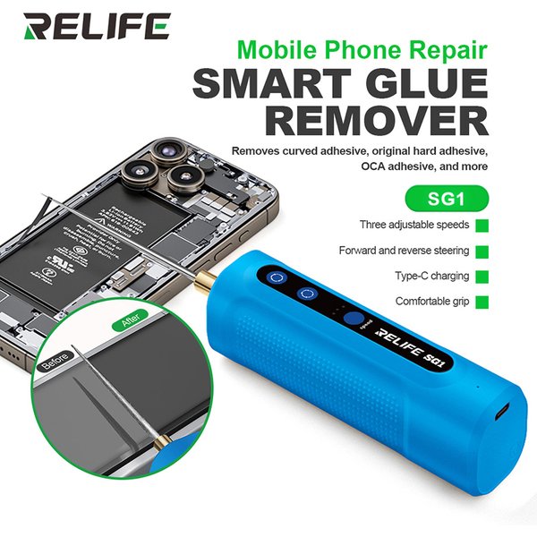 RELIFE SG1 Dissolvant de colle intelligent pour réparation d'écran – Élimination efficace de l'adhésif pour une dépose facile sans endommager l'écran