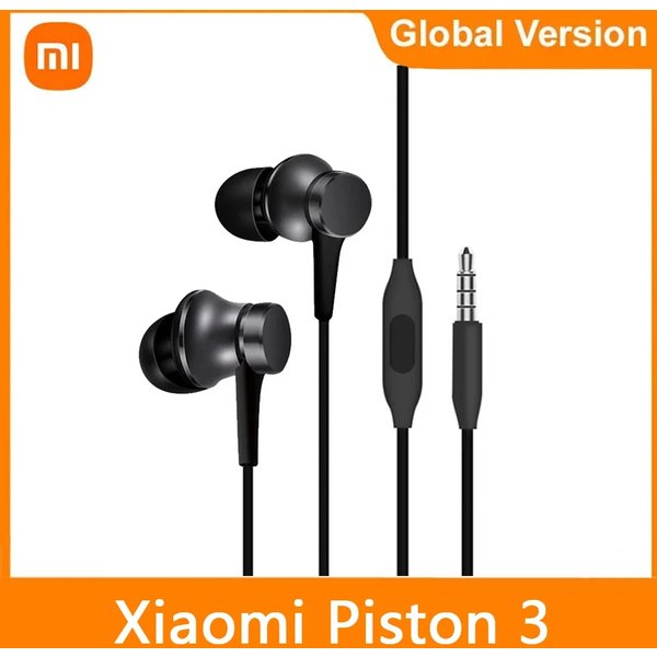 Original Xiaomi Piston 3-Kopfhörer, Bass, kabelgebunden, 3,5 mm, In-Ear-Sportkopfhörer mit Mikrofon, Headset für Telefon, Xiaomi, Samsung, Huawei