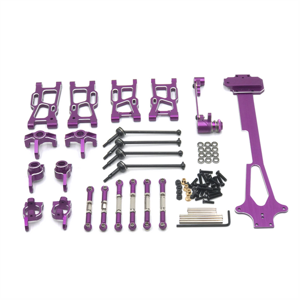 WLtoys – ensemble de 10 pièces de voiture RC, bras oscillant, tasse de direction, mise à niveau en métal, pour WLtoys 1/12 124017 124016 124018 124019