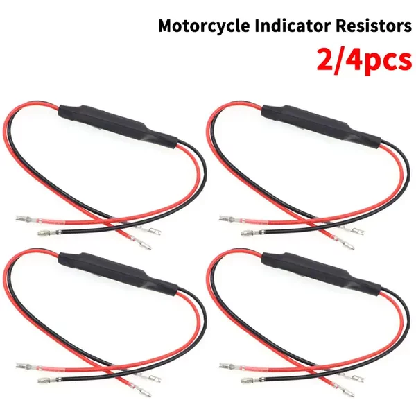 2/4 Stück 12 V Universal-Motorrad-Blinker-Lichtwiderstände, 10 W, 10 Ohm, LED-Lichtanzeige, Lastblinker