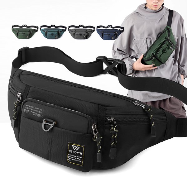 Hommes taille Fanny Pack ceinture fronde poitrine sac voyage multi-poches militaire mode sport Nylon mâle pochette sac à main Bum hanche sacs nouveau