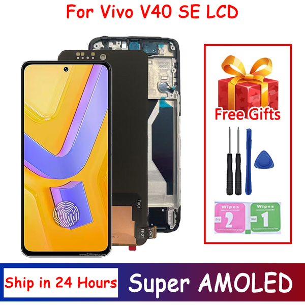 6,67 "Super AMOLED Für VIVO V40 SE 5G LCD Display Bildschirm Touch Digitizer Montage V40SE 5G Display ersatz