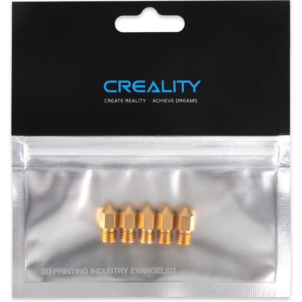 Creality 3D-Druckerdüse 0,2/0,3/0,4/0,5/0,6/0,8 mm Hotend-Extruderdüsen für Ender-3 Serie/Ender 5 Serie/CR-6 SE 3D-Drucker