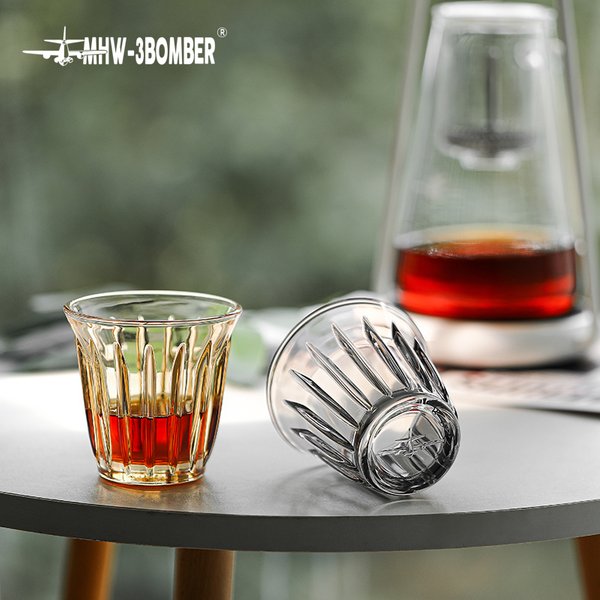 MHW-3BOMBER 200ml Délicat Anti-dérapant Tasses À Café Verre Art Expresso standardisation Sans Poignée Décoration De La Maison Café Accessoires