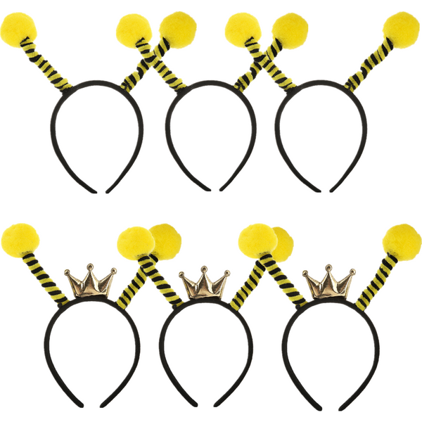 6 bandeaux mignons en forme de tentacules d'abeille pour enfants, couronnes de cheveux amusantes en forme d'insectes, adaptés aux costumes de fête et aux accessoires de jeu de rôle