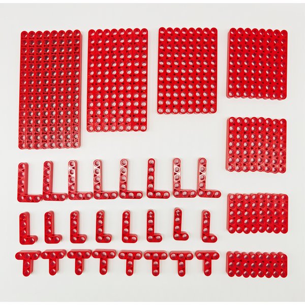 80-teiliges kompatibles 60483 Dickloch-Arm-Balken-Set, Technische Kreativteile, MOC-Ziegel, Auto-LKW-Zubehör, Bausteine