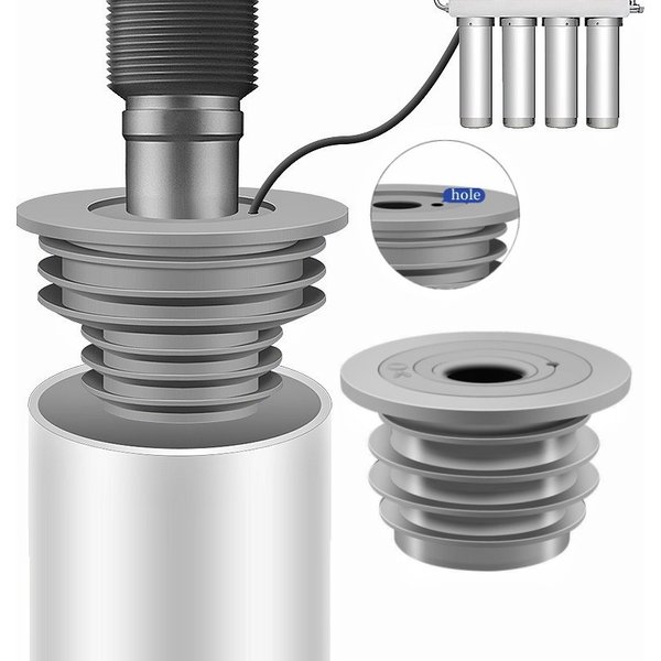 Silicone Floor Drain Cover Deodorant Sewer Pipe Sealing Ring Plug Washing Machine Hose Connector Bathroom Kitchen Accessories