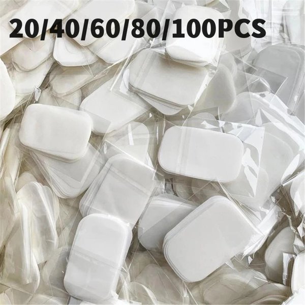 20/50/60/80/100 pcs/lot Portable bain lavage des mains tranche feuilles voyage en plein air parfumé moussant savon papier bain propre savon comprimés