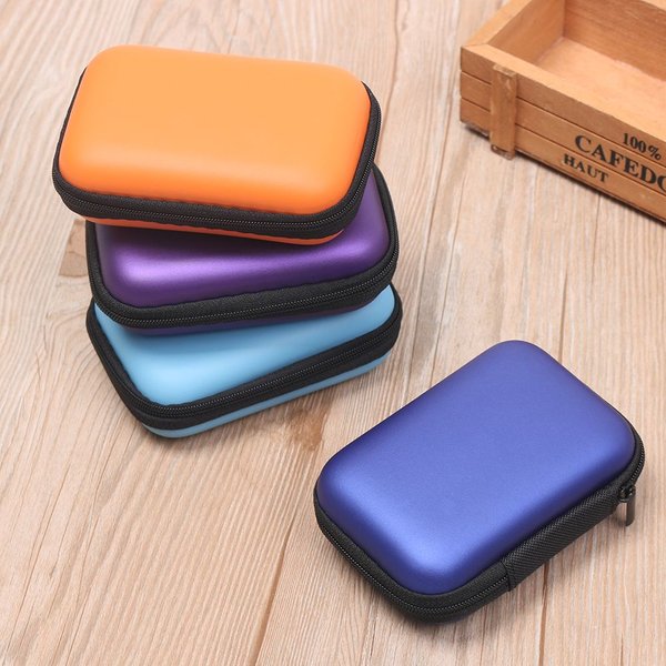 Mini sac portable pour écouteurs, porte-monnaie, boîte de rangement, transporter des poudres, étui pour carte mémoire, câble, téléphone, casque, accessoires