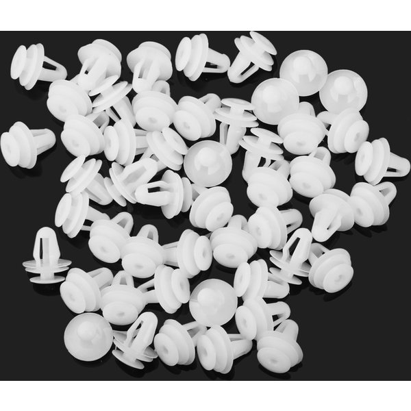 50PCS Universal Auto Door Panel Clips Fixing Fastener 9mm Hole Car Interior Door Trim Panel Card Clip Rivet