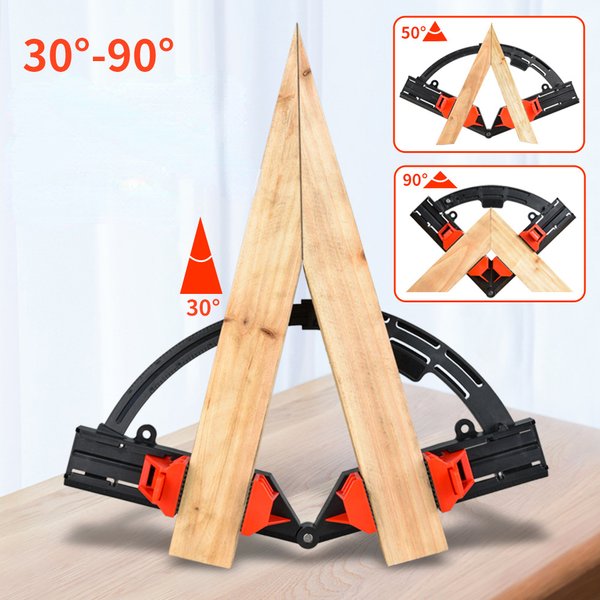 90 ° Pince de cadre d'angle pour le travail du bois, réglable et extensible, en plastique ABS, pour cadre photo, outil manuel pour le travail du bois, collier de serrage pour tuyaux