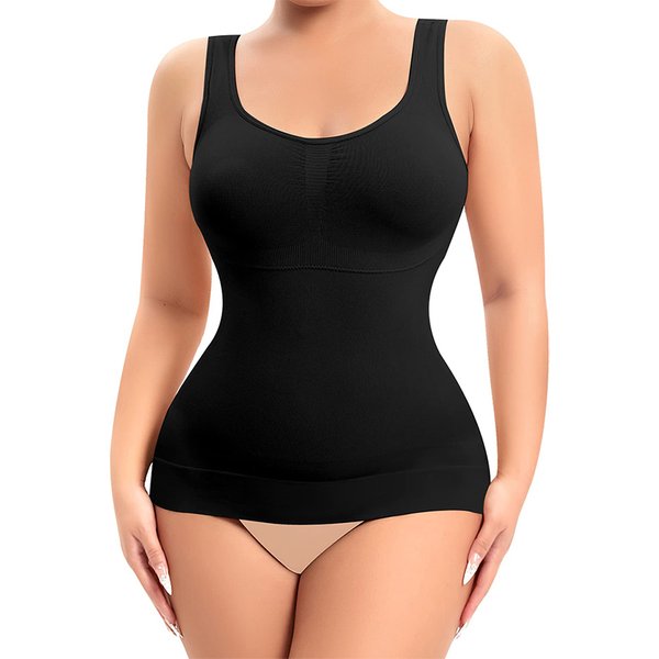 Shapewear für Frauen, Bauchkontrolle, Taillentrainer, integrierter BH, formendes Tanktop, schlankmachender Body Shaper, Kompressionsweste, Unterwäsche