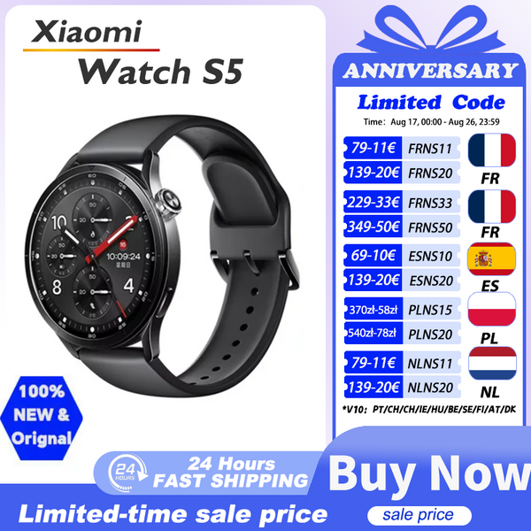 Globale Version Xiaomi Watch S5 Smartwatch 1,48 Zoll AMOLED-Bildschirm 21 Tage Akkulaufzeit Ganztägige Gesundheitsüberwachung 150+ Sportmodi
