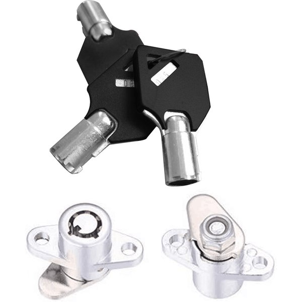 3 Keys Hard Saddlebag Saddle Bag Lock Set Fit Harley Touring Electra Glide+Road Glide+Street Glide+Road King 1993-2013