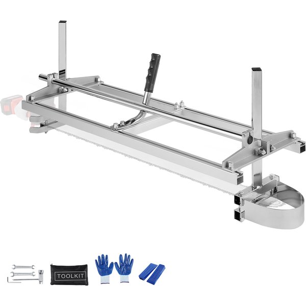 SucceBuy Kettensägenmühle, Planking, Fräsen, 36–48 Zoll, Führungsstange, Holzscheit, Schneiden, tragbare Sägewerk, Kettensägenmühle aus Aluminium und Stahl
