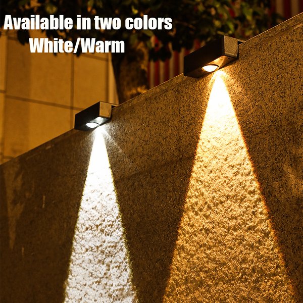 Lampes solaires de jardin LED super lumineuses, étanches, alimentées par l'énergie solaire, lampes pour balcon, escaliers, éclairage de rue, éclairage extérieur LED solaire