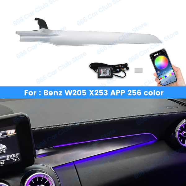256 kolorów APP Control Przednie światło pasażera dla Mercedes-Benz W205 X253 GLC C-Class Coupe C43 C63s LED Atmosphere Lights Parts