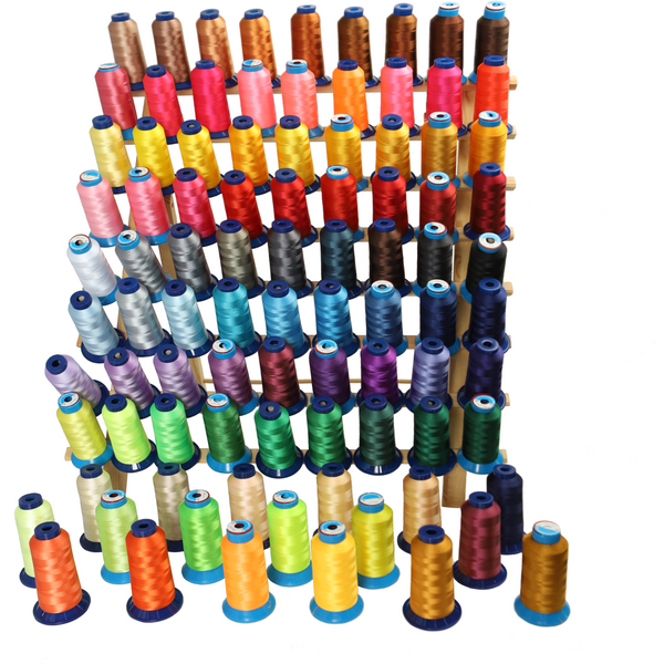 60WT Thin Polyester Embroidery Thread 75D/2 4000 Meters For Brother Singer Pfaff Industrial Machine Sewing 67 Colors Available