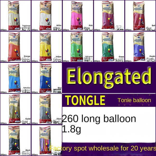 Ballons de dessin animé pour enfants, 260, 256 bandes, sportg, documents mixtes solides, tissage magique, créatif, épaissi, nouveau