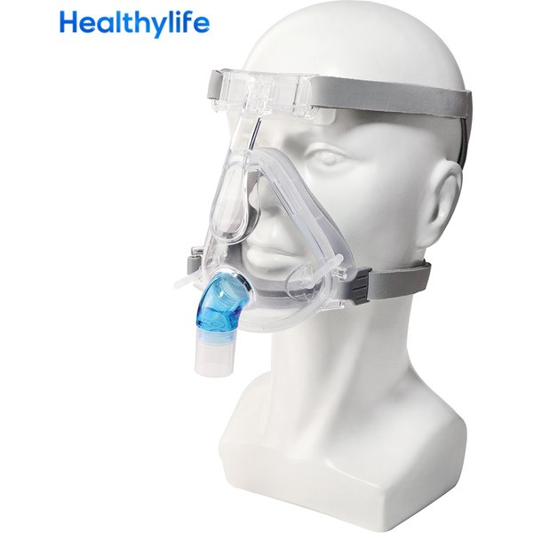 CPAP-Vollgesichtsmaske, automatisches CPAP-BiPAP mit Kopfbedeckung, Stirnband, Verwendung für Kissen, Reisen, Schlafhilfe, Anti-Apnoe, Schnarchen, medizinischer Luftat