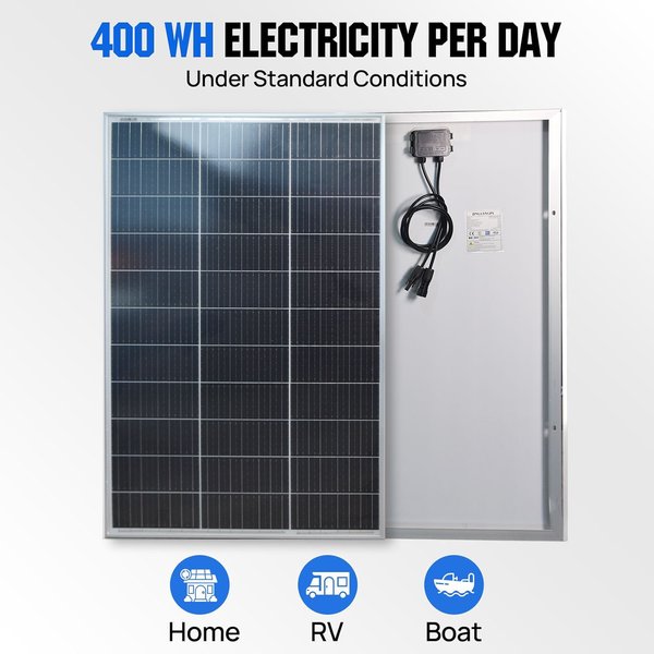 100 W 200 W 300 W 400 W Solar Panel 18 V Starre Glas Photovoltaik Panel Monocrystaillne Solarzelle für 12 V/24 V Batterie Ladegerät