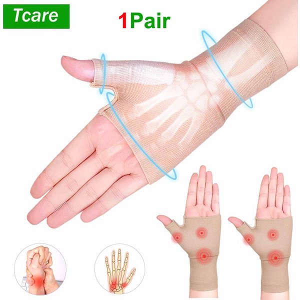 Bande de pouce de poignet de compression de golfeur, ceinture de canal carpien, support de poignet des mains, manchons d'orthèse, ténosynovite, gants d'arthrite, 1 paire