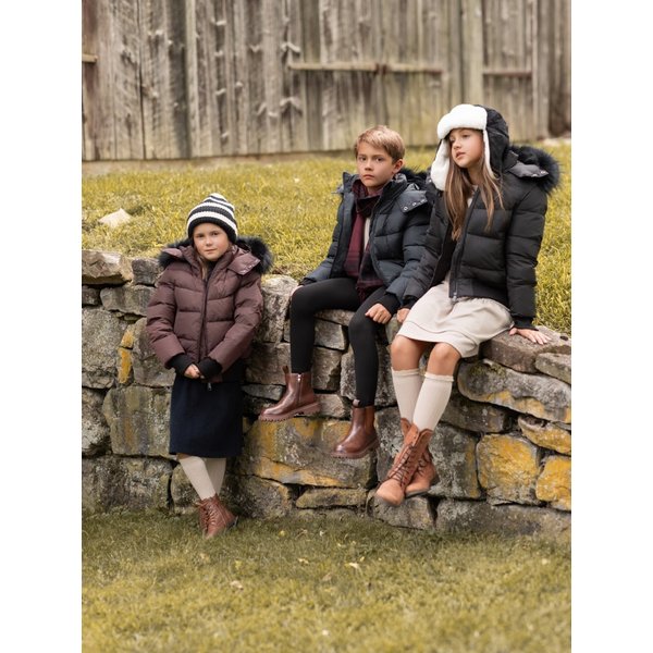 AP 2025 hiver design tissu imperméable enfants doudoune pour filles et garçons vêtements